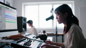 DTMによるミックスの様子