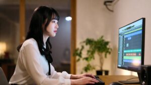 DTMオンラインレッスンの様子