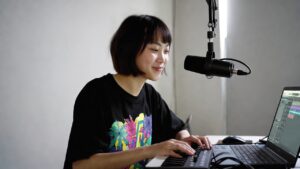 DTMをオンラインで指導する様子