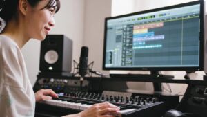 DTMの添削をする様子