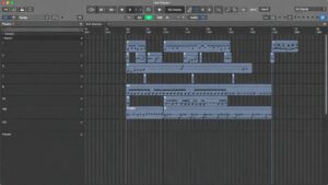 作曲中のLogic Proのイメージ図