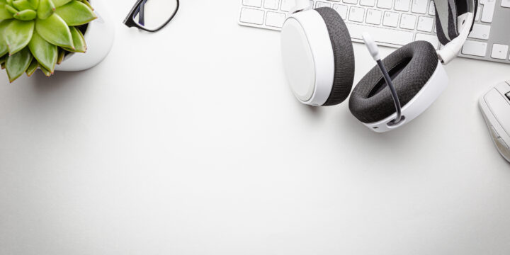 オンラインで指導を受けるためのヘッドセット